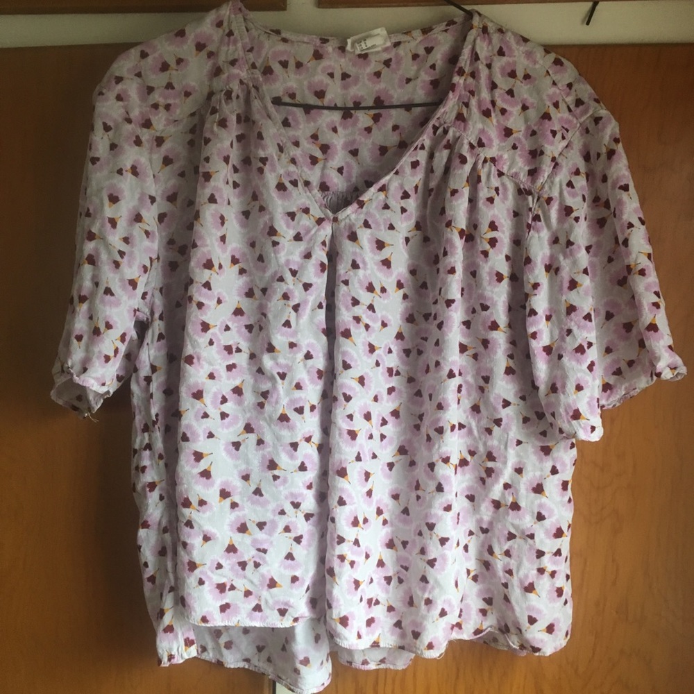 H&M X Anna Glover Floral Blouse